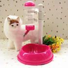 Pet Cat Dog Water Drinker Dispenser Food Stand Hamster Feeder Dish Bowl Bottle A