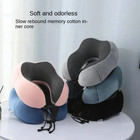 1pc U-shaped Travel Neck Pillow  Memory Foam Cushion For Car   Airplane - New