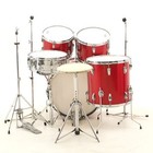 Vintage Ludwig 1968 Hollywood 5-pc Drumset In Sparkling Red Pearl