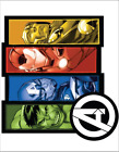 Avengers Group Panels Comic Superhero Group Marvel Licensed Wall Metal Sign New