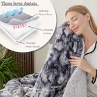 Sherpa Fleece Blanket- Thick Warm Blanket For Winter  Soft Fuzzy Plush Blanke   