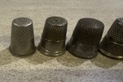 Mixed Lot Of 7 Vintage Thimbles One Plastic