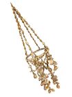 Vintage Sea Shell Plant Hanger Cowrie Planter Chandelier 27    Hanging Boho Decor
