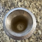 Silverplate Trophy Urn Vase With Handles  Fluted Rim  Pedestal Base