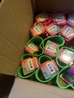 Lot Of 60 Plastic Slinky Shapes Heart Star Orange Green Pink Brand New Sealed