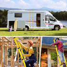 Telescoping Ladder  12 5ft Aluminum Extension Folding Telescopic Ladder Lightwei
