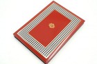 Christian Dior Vintage Pied De Poule Address Book Pdp2001 Vermilion Red 6838k