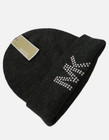 New Michael Kors Pin Dot Logo Mk Studded Winter Warm Hat Beanie Gray New Nwt