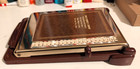 Vintage Brass Telephone   Address Index Flip Slide Organizer - Bates List Finder