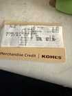Kohl s Merchandise Credit Value  217 96 In Store No Exp  Reduced 2  190 Now  185