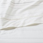 4pc Queen Cotton Percale Multistripe Sheet Set Gray neutrals - Hearth   Hand