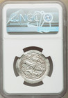 Sasanian Empire King Bahram V Ad 420-438 Ngc Ms Silver Drachm