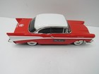 Vintage Ertl Collectible Bank Watkins 1957 Chevy Red   White Die-cast Guc