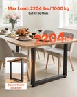 Vevor Steel Table Legs 29 5 X 35 4 In Square 2204 Lbs Heavy Duty Set Of 2 Black