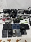 Bulk Lot 19 Digital Cameras Camcorders Film Cameras Batteries For Parts repair