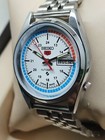 Seiko 5 Automatic White Dial Day date 17jewels Stainless Steel Men s Wrist Watch