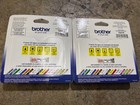  2 Pack  Brother Tze-141 Black On Clear P-touch Tape 3 4     18mm  Wide X 26 2ft L
