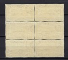 Gibraltar Stamp Block Of 6 Sc 108a Sg 122 1d Kgvi Rock Of Gibraltar 1938 Mnh