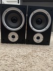 Polk Audio R150 Pair Of Bookshelf Speakers Black comes With Wires  - Tested