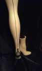 Vintage Style Seamed Shell Heel And Barefoot Stockings