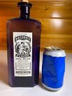 Antique Bacorn s Embossed Labeled Purple Extract Bottle Elmira New York Ny