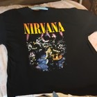 Nirvana Unplugged In New York Black Graphic T-shirt Size Xl Rock   Pop