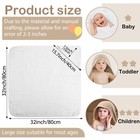 6pcs Muslin Hooded Baby Bath Towels 32 x32  Soft Cotton For Infant   Newborn