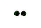 14k Solid Yellow Gold May Birthstone Round Stud Earrings 2mm-8mm Screw Back