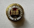 Corps Of Engineers Employee Service Pin 2 Stars 10k Gold W  Diamond Screw-back