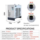 Air Dryer 110v 60hz Refrigerated Compressed System 134cfm - 30hp Air Compressor