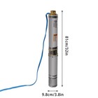 1 5hp Submersible Deep Well Pump Water Pump 24gpm Stainless Steel 1100 W 110v