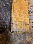 Vintage  1880 s Singer Sewing  Oak Wood Folding Puzzle Box   Attachments