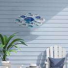 Metal Fish Wall Decor Handcrafted Fish Art Summer Metal Wall Sculpture Marine De