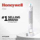 Honeywell Quietset Oscillating Tower Fan With Remote Control White Hyf260