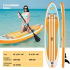 Inflatable Stand Up Paddle Board W  3 Fins Backpack  Non-slip Deck Pump Leash