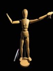 Artist Drawing Mannequin Large 16    Antique Vintage Model Dowel Assembled