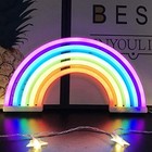 Rainbow Night Light For Kids Gift Led Rainbow Neon Signs Rainbow Lamp For Wall 