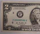 2013 Two Dollar Bill  f atlanta Federal Reserve Note  crisp  00999586