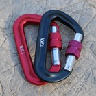 2pack 12kn Carabiner Clips Auto Locking Rock Climbing Carabiner Spring Snap Hook