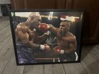 Mike Tyson Signed Autograph Photo 20x16 Framed Beckett Coa Vs Evander Holyfield