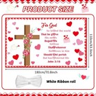 Valentines Christian Backdrop Jesus Valentine s Day Party Banner Decorations Pin
