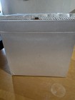 White Satin Wedding Card Box Memory Keepsake Holder Pearl Tufted Lid