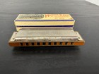 Vintage Harmonica M Hohner Marine C Band No 1896  Germany A440 - Original Box