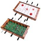 Kids Christmas Gift 2 In 1 Table Game Air Hockey Foosball Table