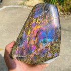 3 50lb Natural Purple Gorgeous Labradorite Quartz Crystal Display Specimen