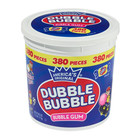 Dubble Bubble Bubble Gum 380 Pieces     Original Flavor Bulk Tub  Free Shipping