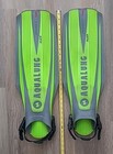 Aqualung Flex Blades 2 Fins Open Heal Yellow   Lime Green Scuba Diving  gshf3 