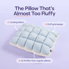 Mellow Puff Pillow Cooling Down Alternative Standard Or King Quilted