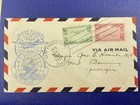First Flight Trans-pacific To Hong Kong  Apr  21  1937  Fdc  To Fort Benning  Ga
