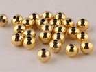 20pcs New Fashion Authentic 14k Yellow Gold Bead 3mm Lucky Loose Beads For Diy
